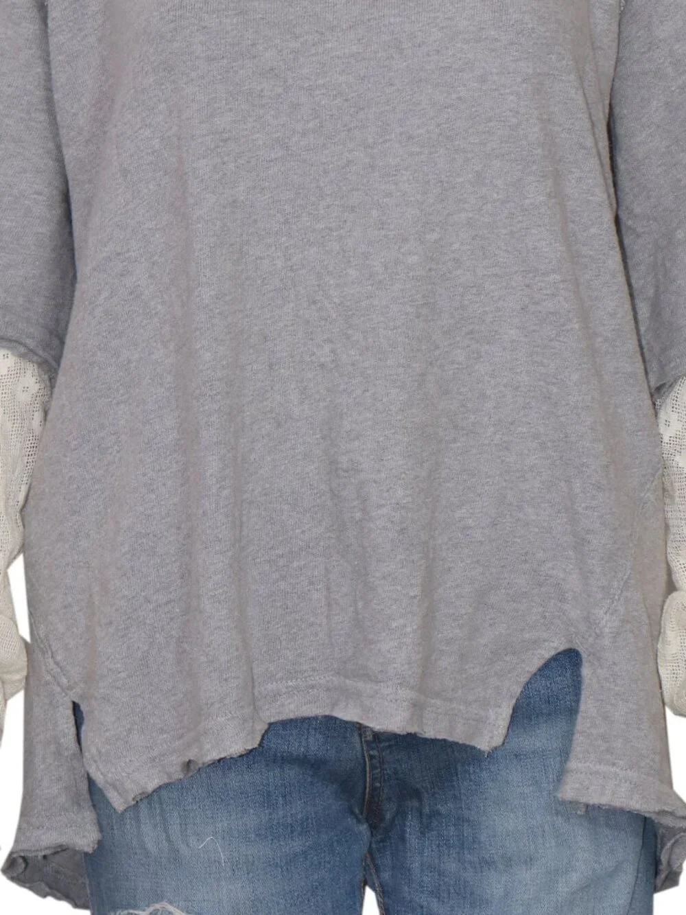 Free People We The Free Keepsake Twofer Oversized Mesh Scoop Neck Top M